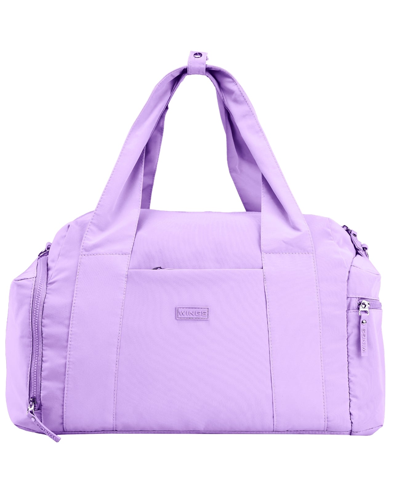 Torba sportowa WINGS SOLENNE z kieszenią na buty i pasem na walizkę PURPLE