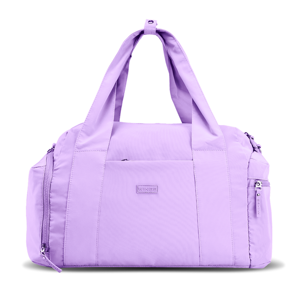 Torba sportowa WINGS SOLENNE z kieszenią na buty i pasem na walizkę PURPLE