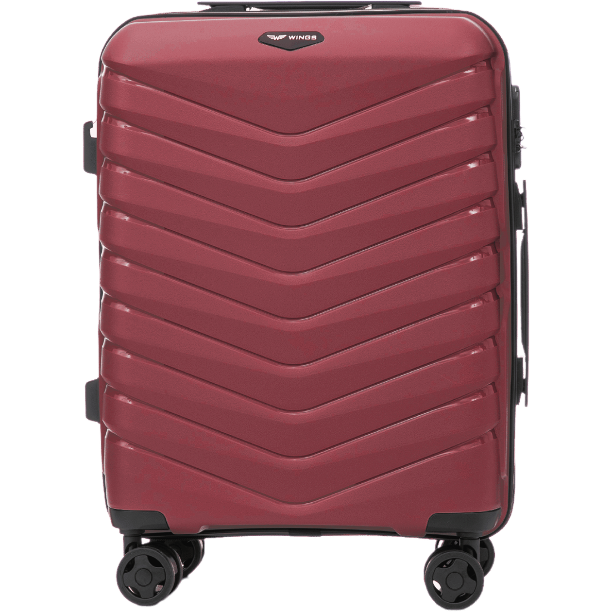 Walizka kabinowa Wings PHOENIX 2.0 polipropylen 20" WINE RED