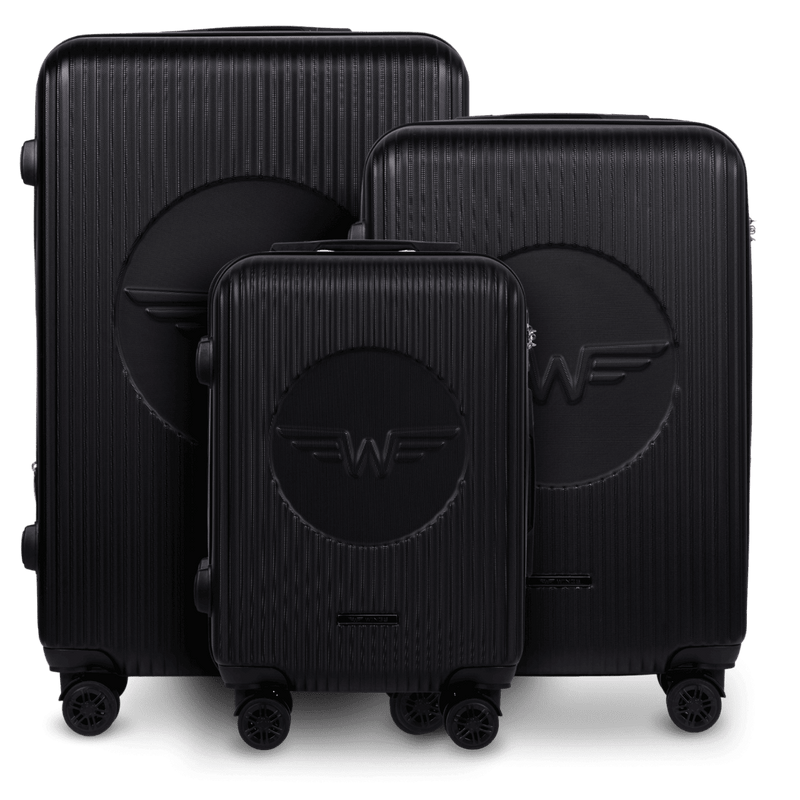 Zestaw 3 Walizek Wings Swallow 3.0 BLACK