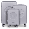 Zestaw 3 Walizek Wings Swallow 3.0 SILVER