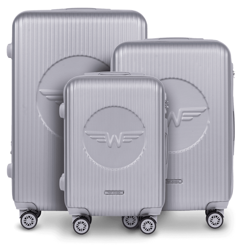 Zestaw 3 Walizek Wings Swallow 3.0 SILVER