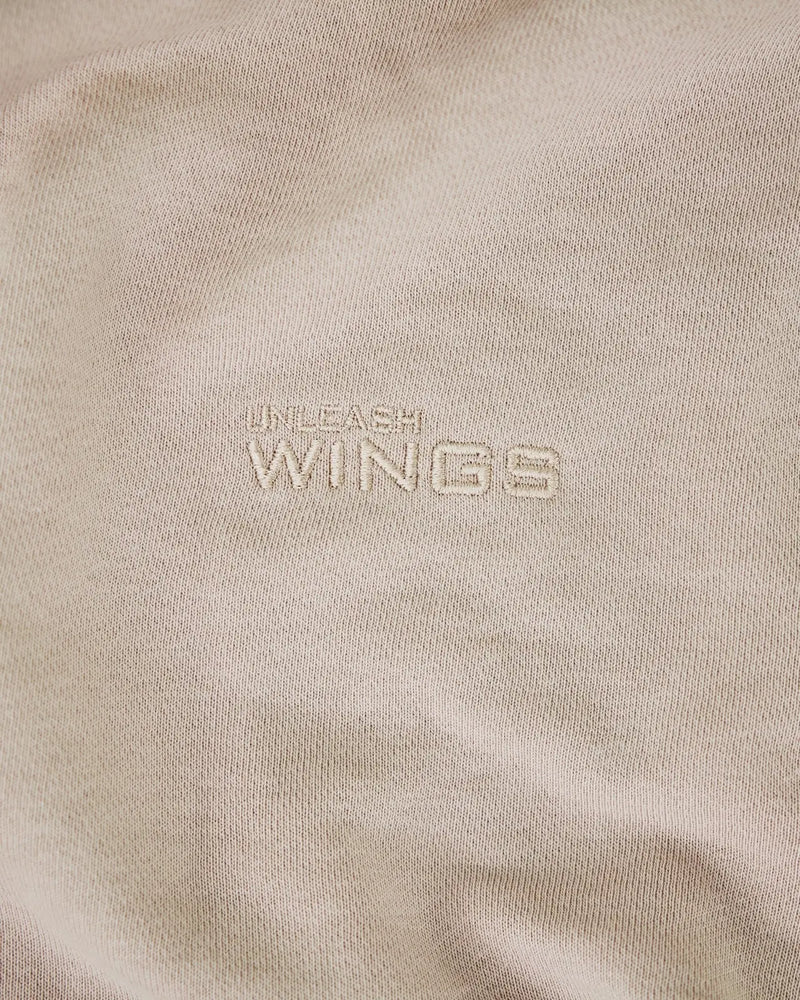 Damska bluza oversize UNLEASH WINGS BEIGE