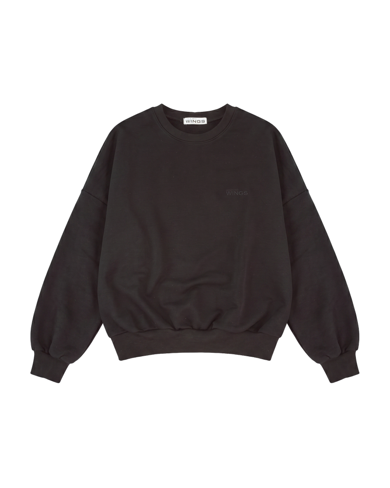 Damska bluza CREWNECK oversize UNLEASH WINGS BLACK