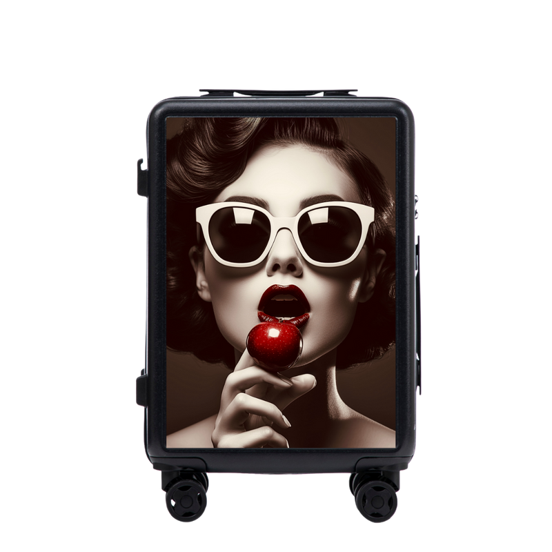 Walizka kabinowa Wings ABS+ 20" Customized BLACK CHERRY