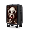 Walizka kabinowa Wings ABS+ 20" Customized BLACK CHERRY