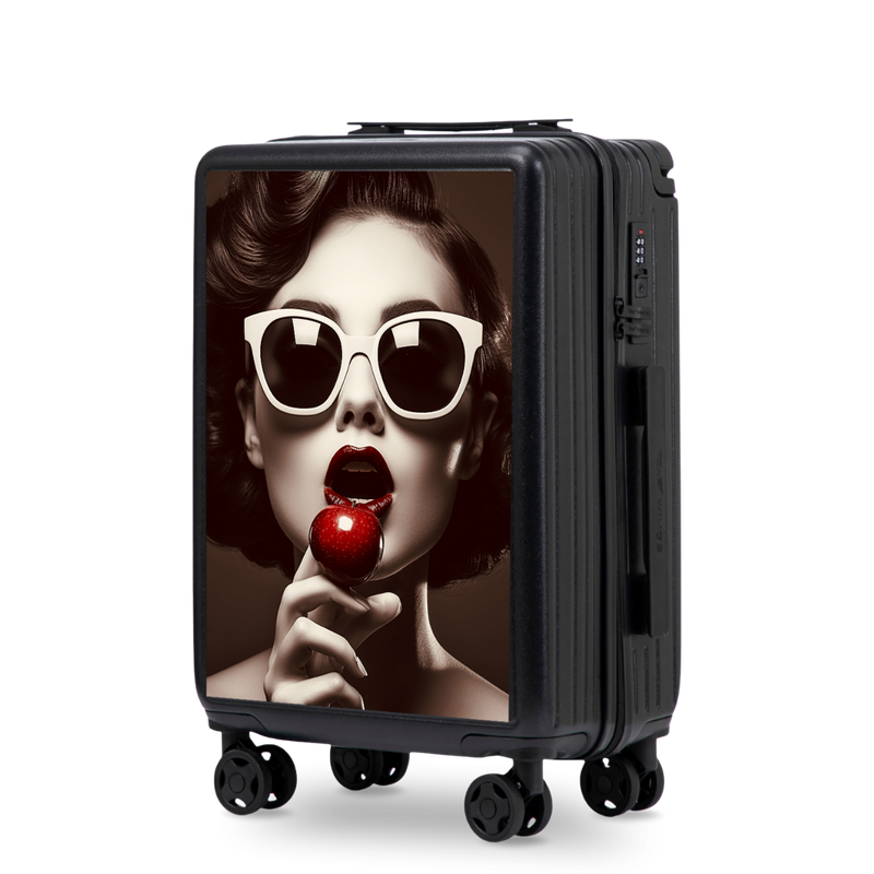 Walizka kabinowa Wings ABS+ 20" Customized BLACK CHERRY