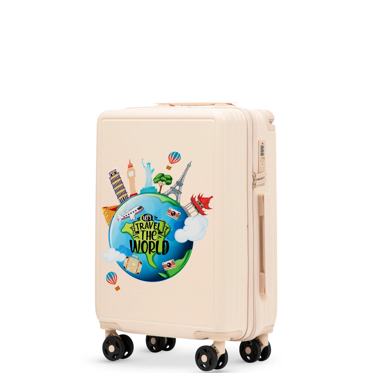 Komplet 3 WALIZEK Wings ABS+ Customized TOURISM DIRTY WHITE