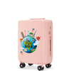 Walizka kabinowa Wings ABS+ 20" Customized  SOFT PINK TOURISM