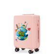 Walizka kabinowa Wings ABS+ 20" Customized  SOFT PINK TOURISM