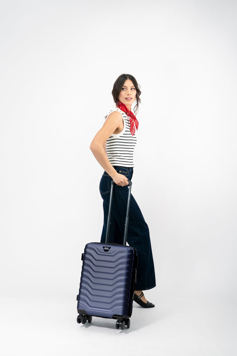 Walizka kabinowa Wings PEAFOWL 20" BLUE