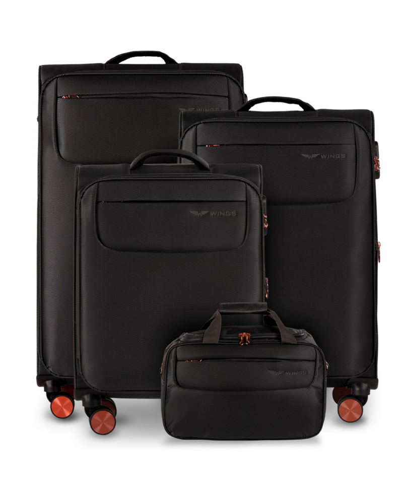 Zestaw 3 walizek TERN + torba podręczna Wings BLACK