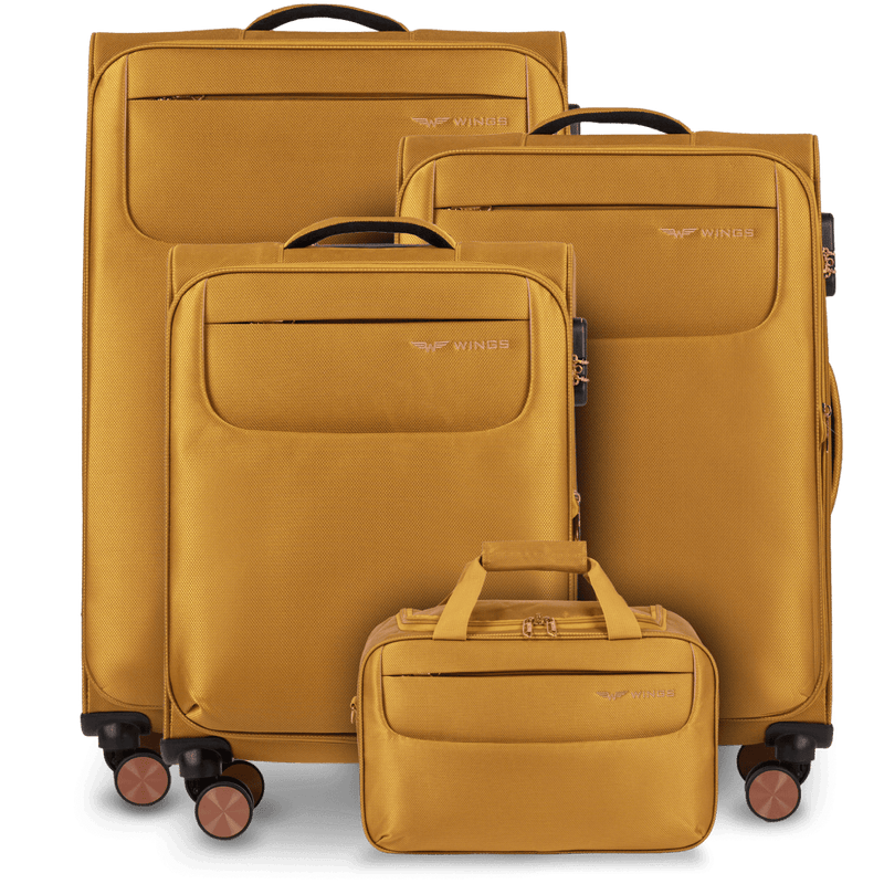 Zestaw 3 walizek TERN + torba podręczna Wings YELLOW