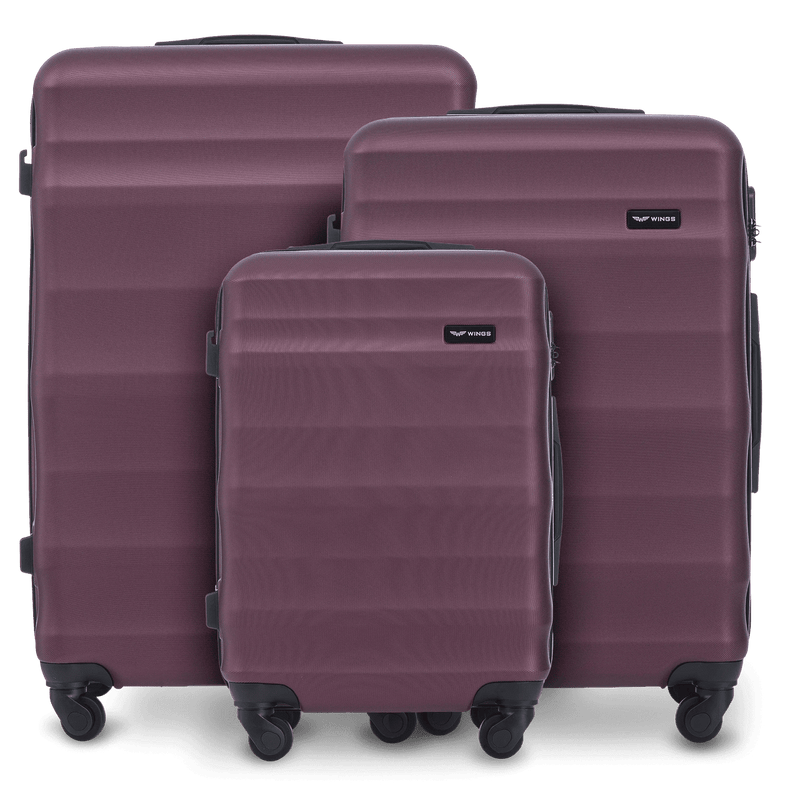 Komplet 3 WALIZEK Wings ABS+ VULTURE Burgundy