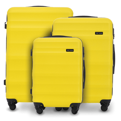 Komplet 3 WALIZEK Wings ABS+ VULTURE Yellow