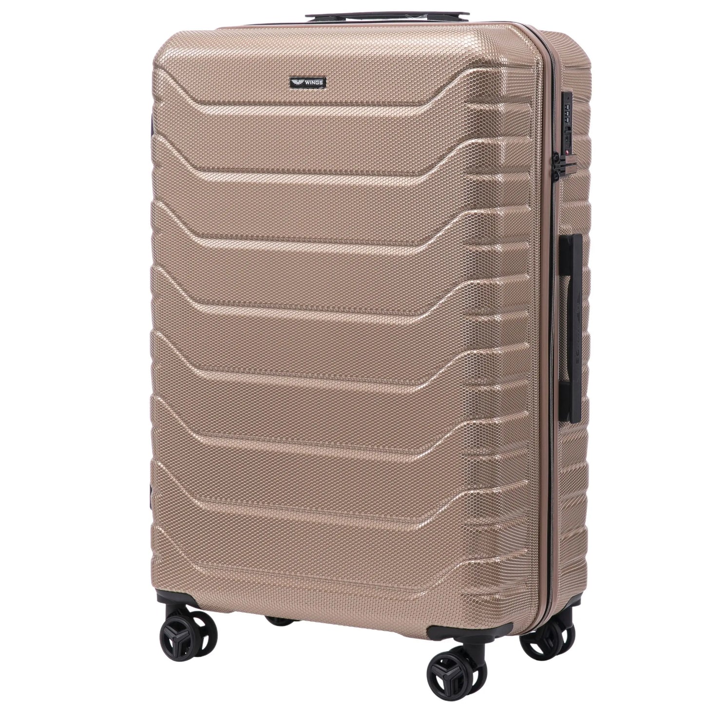Zestaw 4 walizek Wings CRAKE S/M/L + Kuferek CHAMPAGNE CRAKE COLLECTION