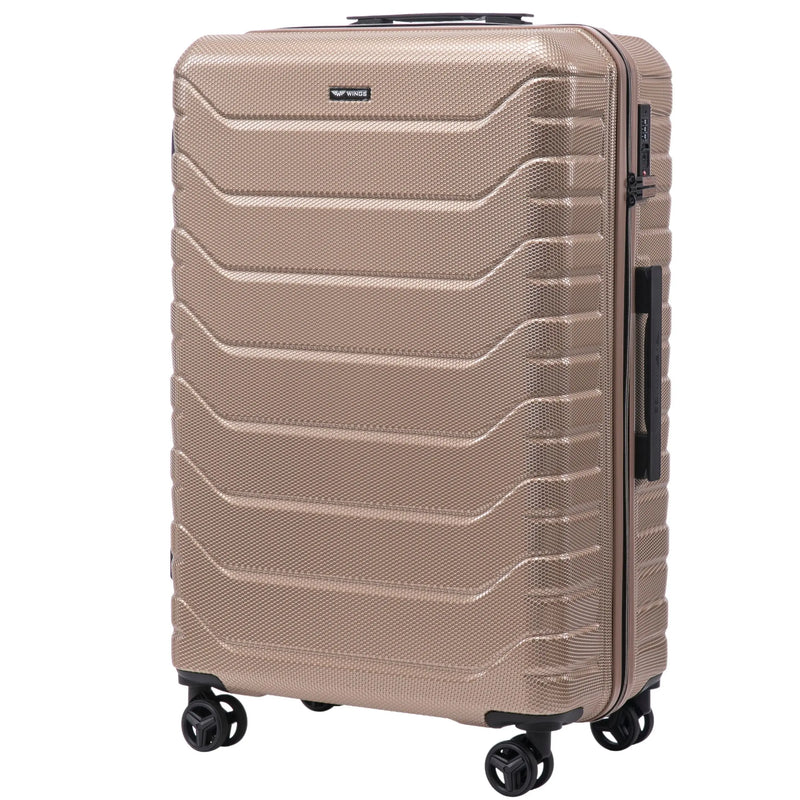 Zestaw 4 walizek Wings CRAKE S/M/L + Kuferek CHAMPAGNE
