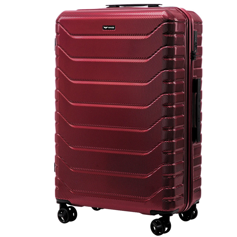 Zestaw 4 walizek Wings CRAKE S/M/L + Kuferek WINE RED