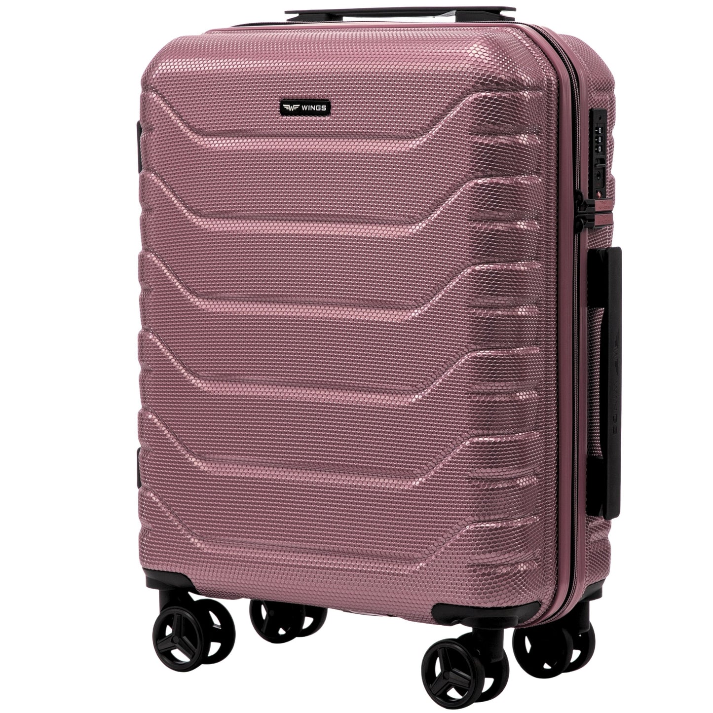 Zestaw 4 walizek Wings CRAKE S/M/L + Kuferek ROSE GOLD