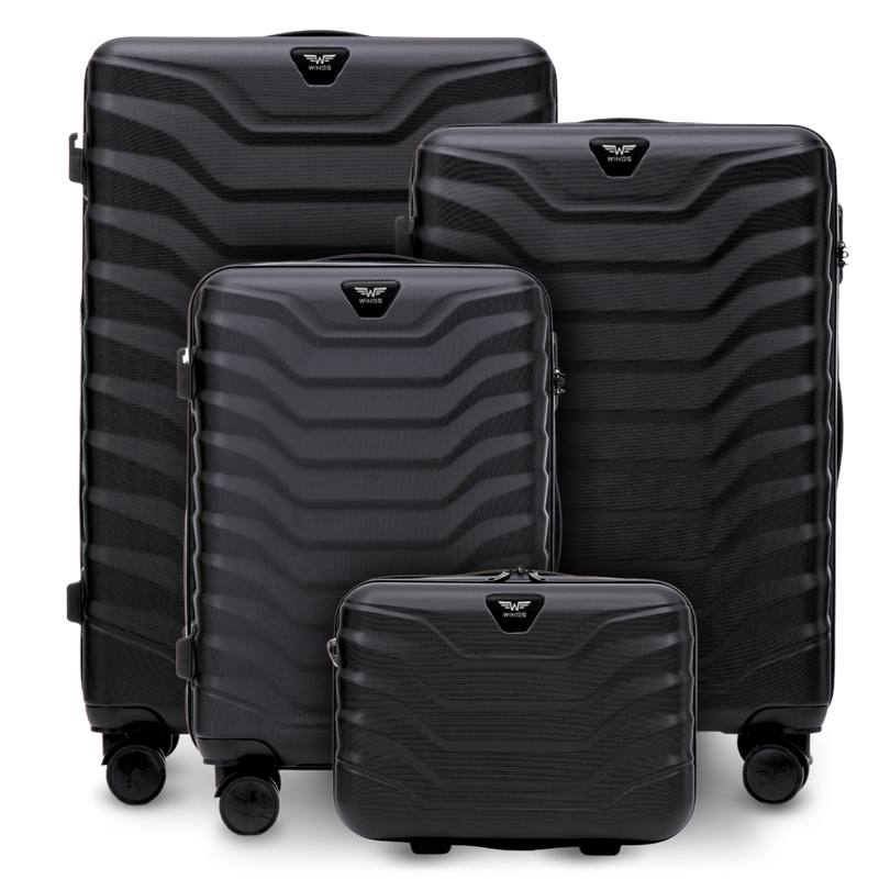 Zestaw 4 walizek Wings PEAFOWL 2.0 BLACK