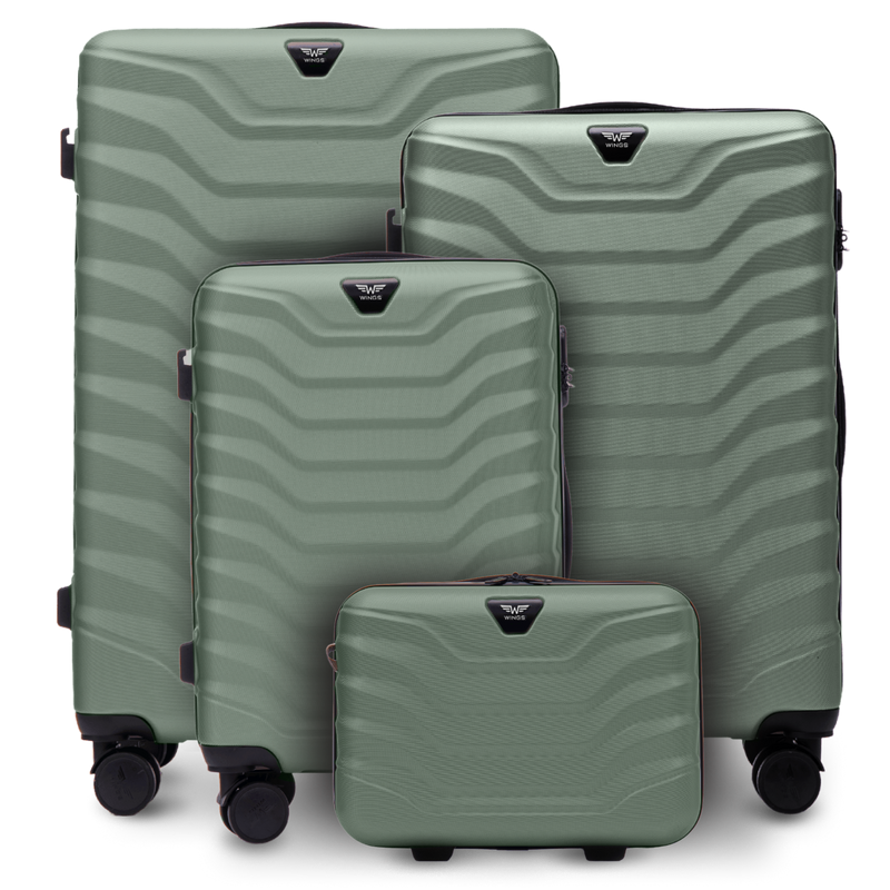 Zestaw 4 walizek Wings PEAFOWL 2.0 ARMY GREEN