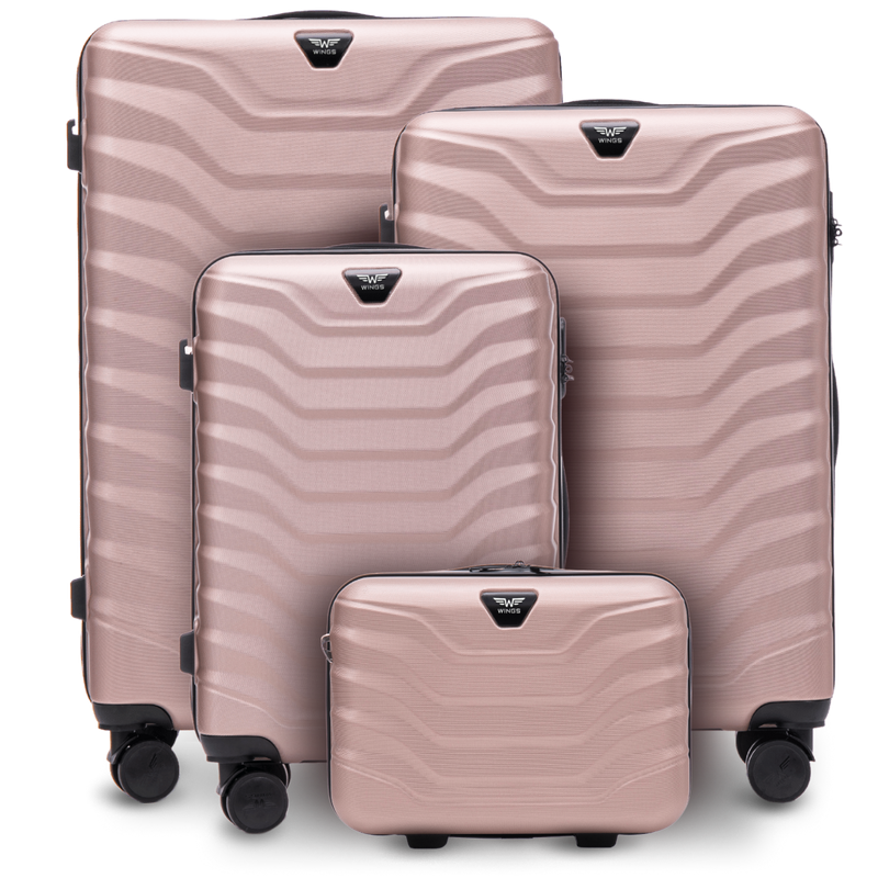 Zestaw 4 walizek Wings PEAFOWL 2.0 ROSE GOLD