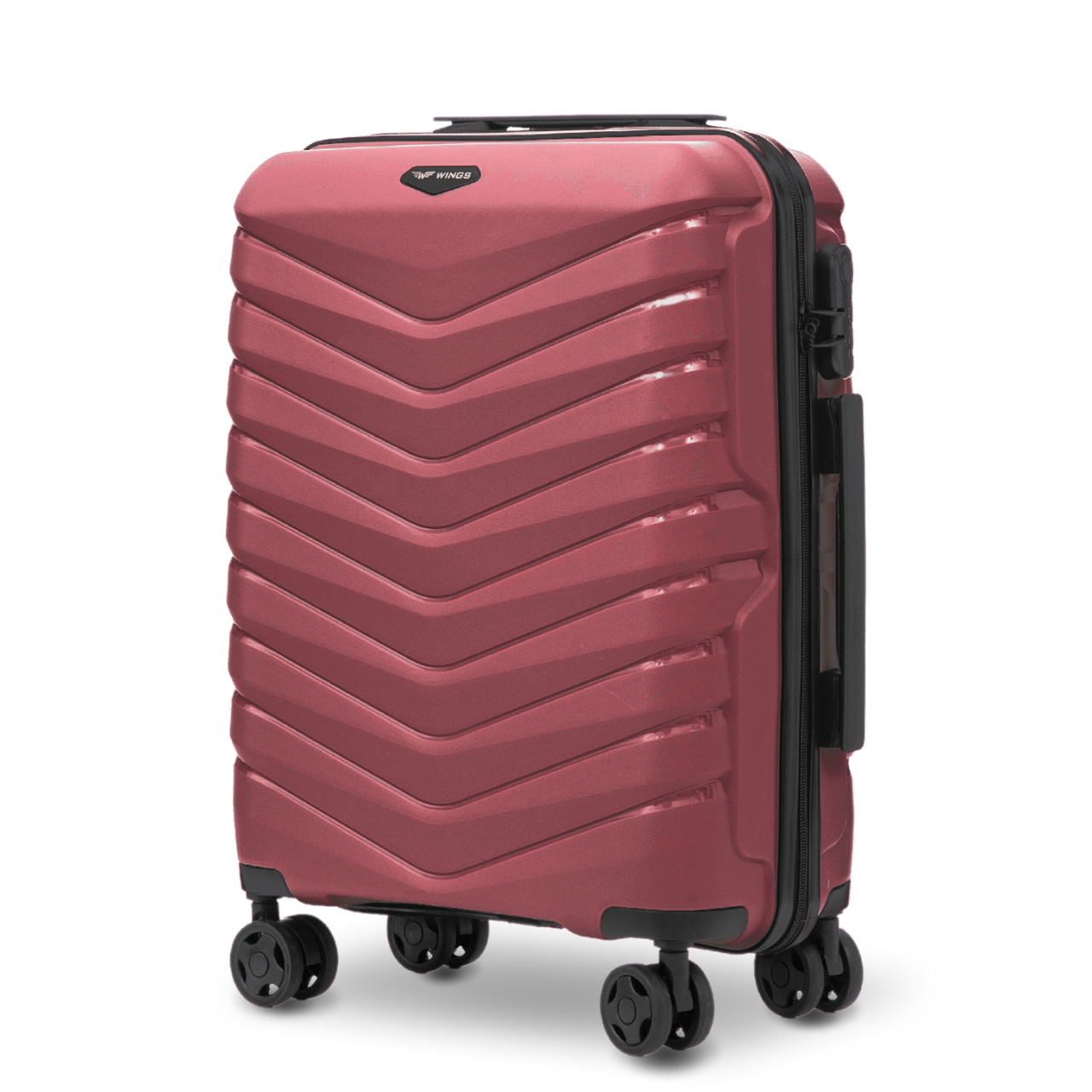Walizka kabinowa Wings PHOENIX 2.0 polipropylen 20" WINE RED