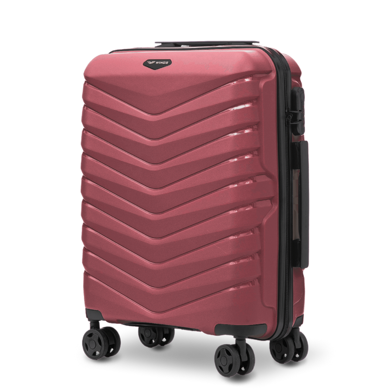 Walizka kabinowa Wings PHOENIX 2.0 polipropylen 20" WINE RED