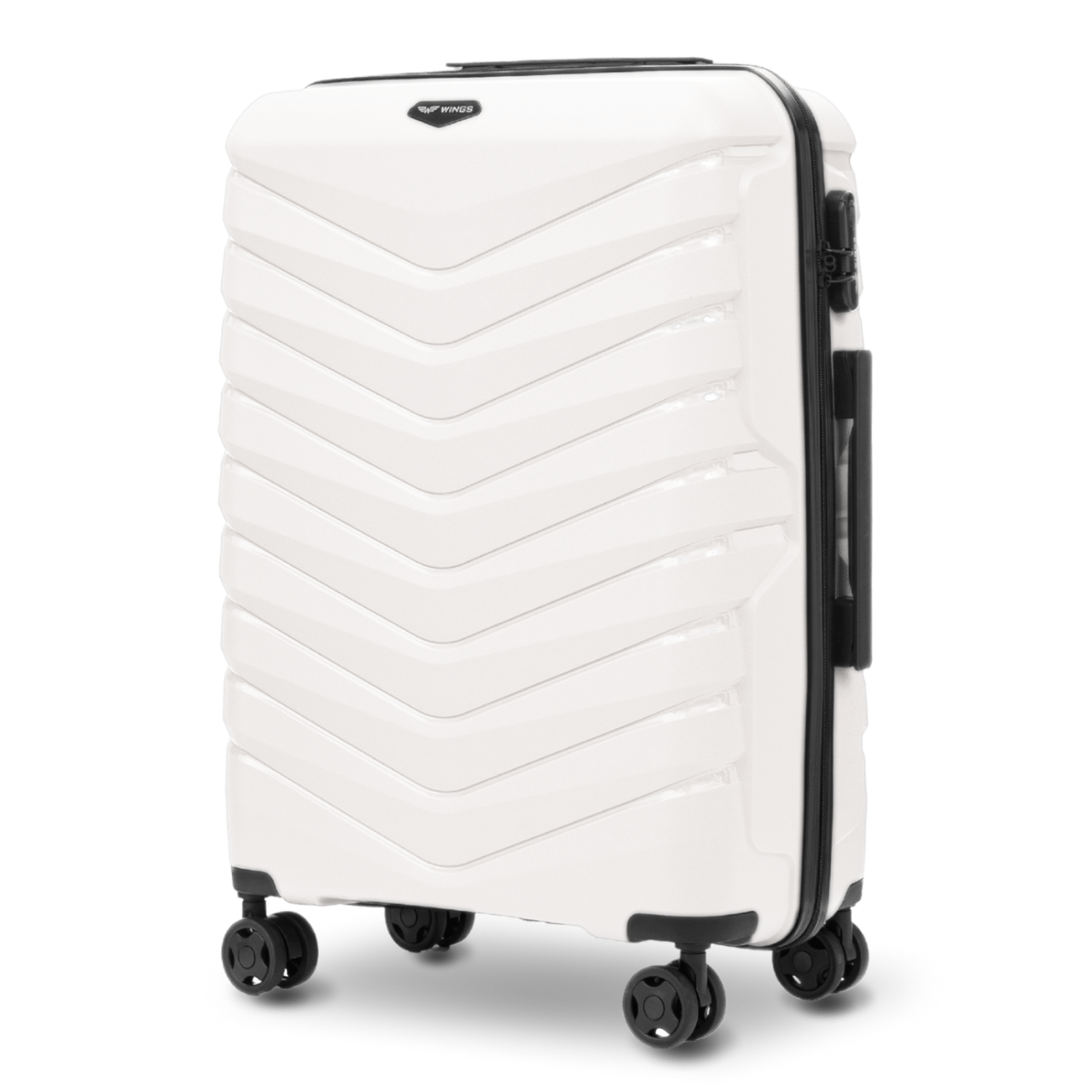 Walizka średnia Wings PHOENIX 2.0 polipropylen 24" WHITE