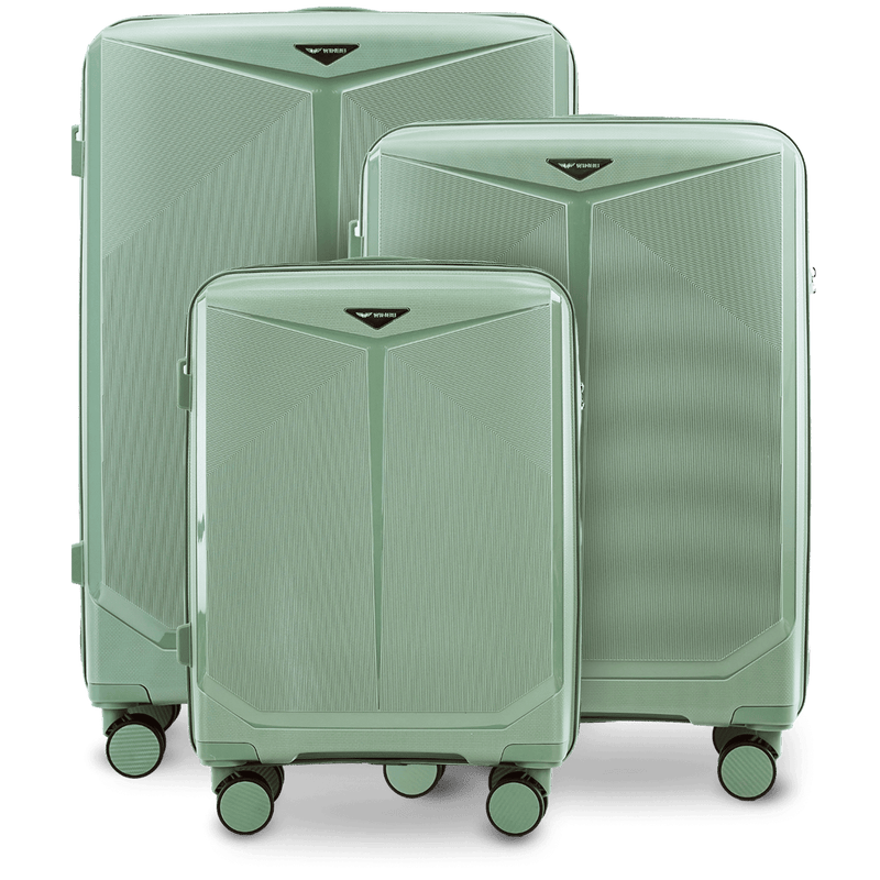 Komplet 3 walizek Wings COCKATIEL polipropylen ARMY GREEN