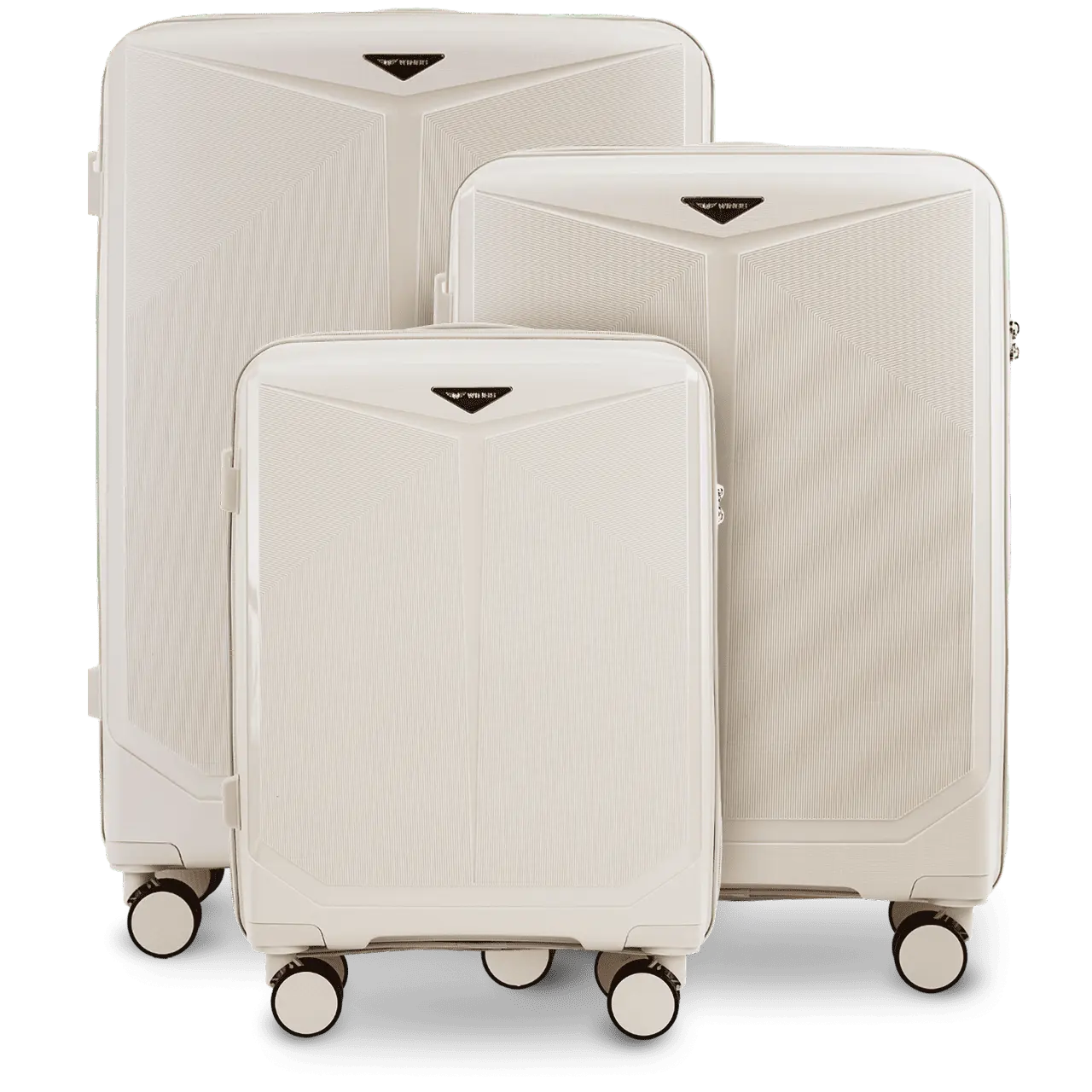 Komplet 3 walizek Wings COCKATIEL polipropylen BEIGE COCKATIEL COLLECTION