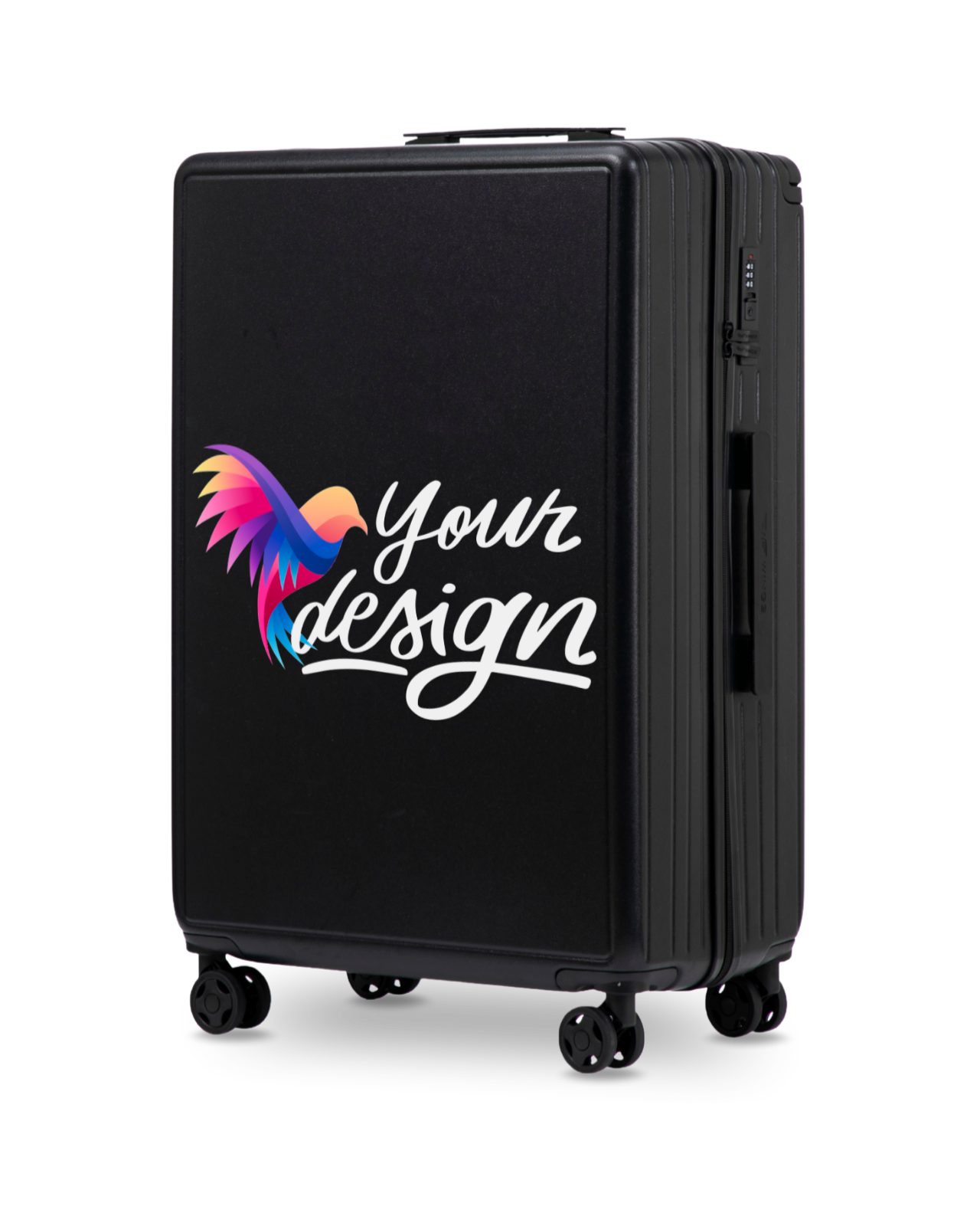 Walizka duża Wings PERSONALIZED ABS+ 28" BLACK
