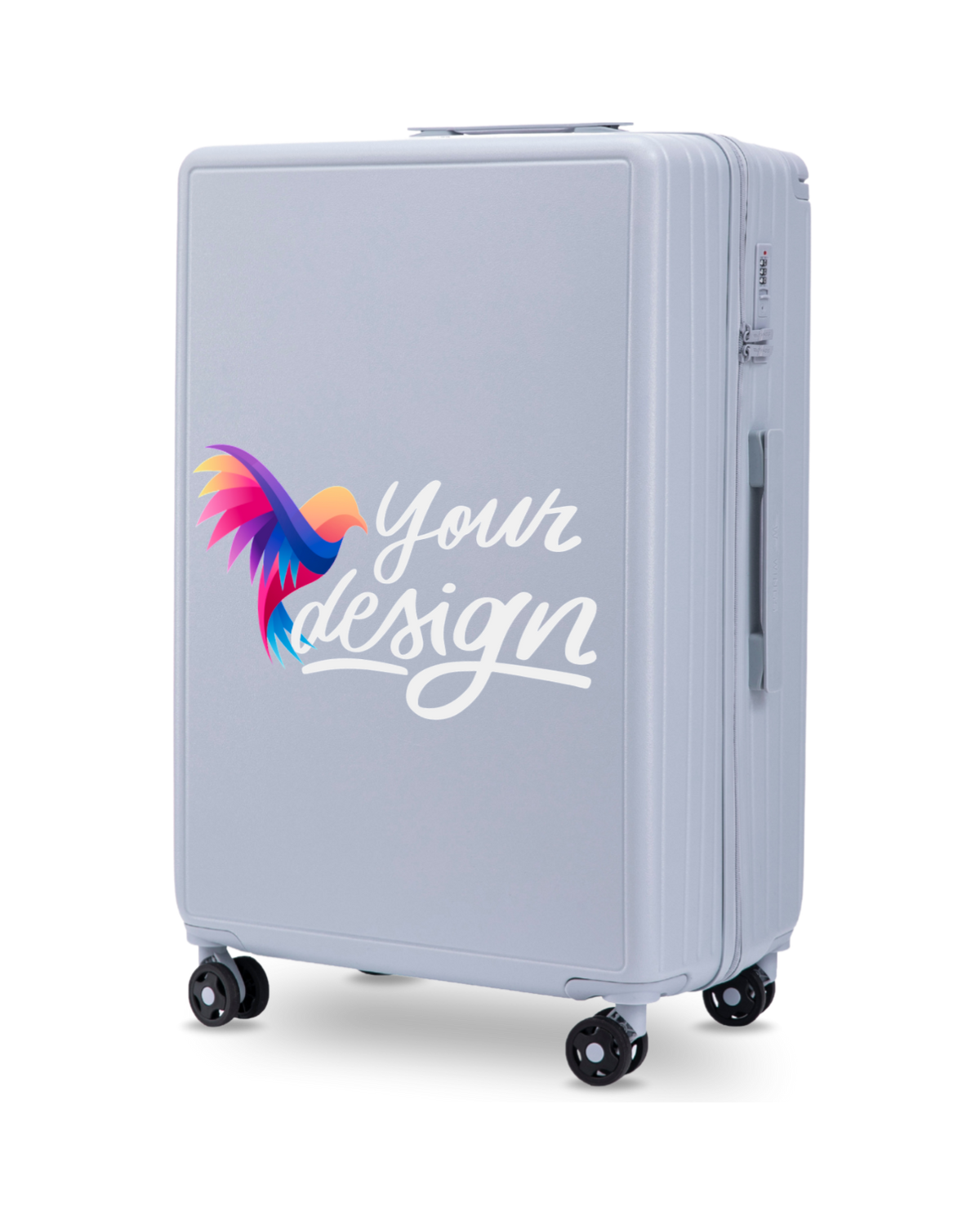 Walizka duża Wings PERSONALIZED ABS+ 28" PASTEL BLUE