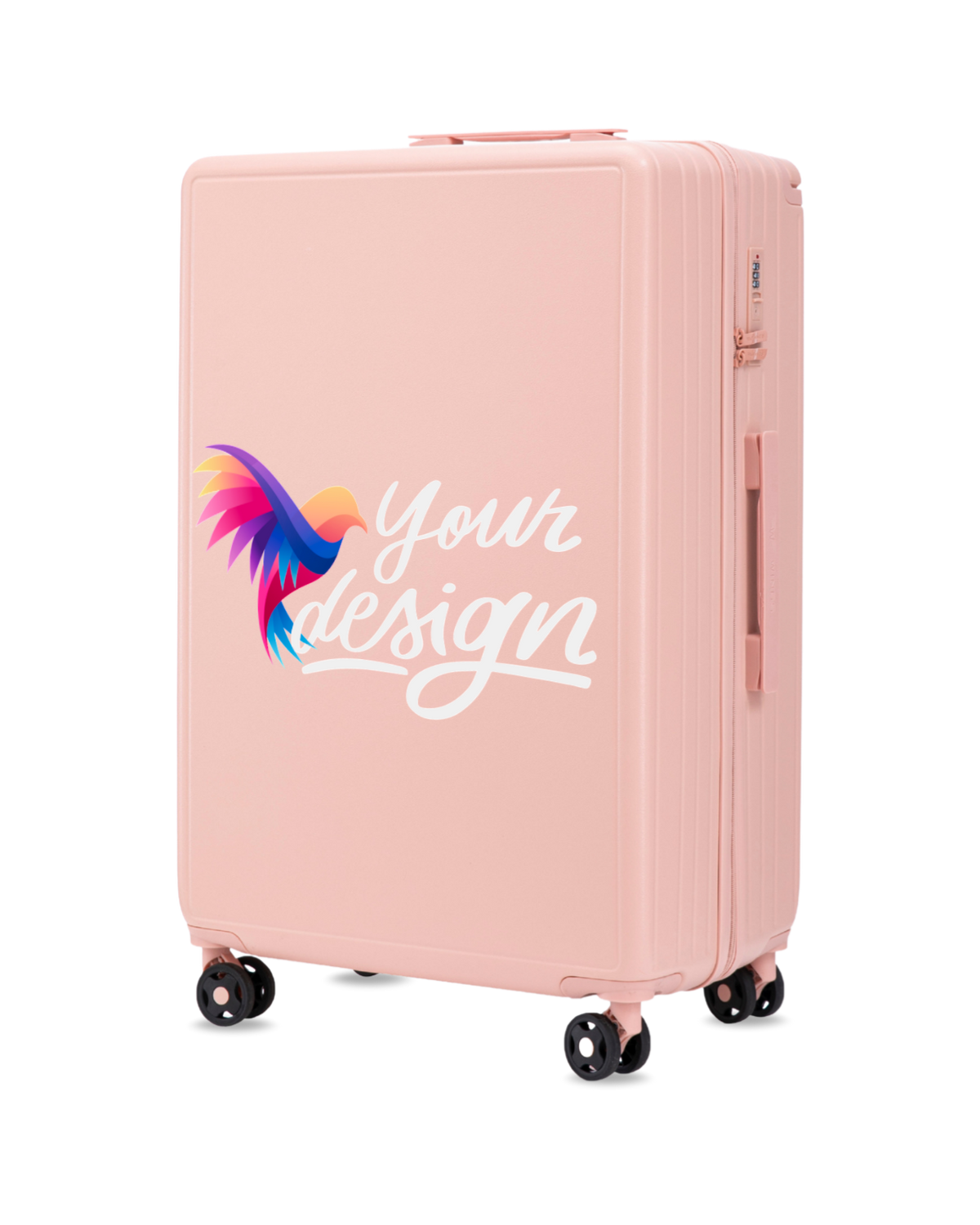 Walizka duża Wings PERSONALIZED ABS+ 28" SOFT PINK