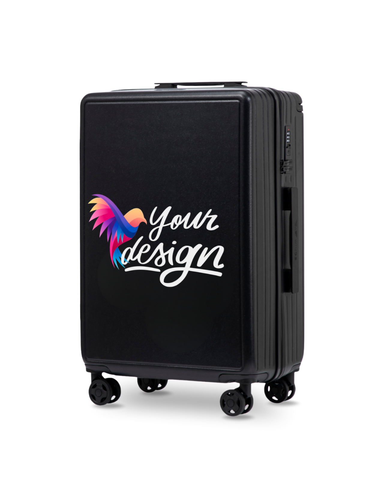 Walizka średnia Wings PERSONALIZED ABS+ 24" BLACK