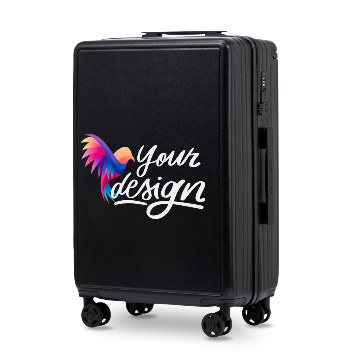 Walizka średnia Wings PERSONALIZED ABS+ 24" BLACK