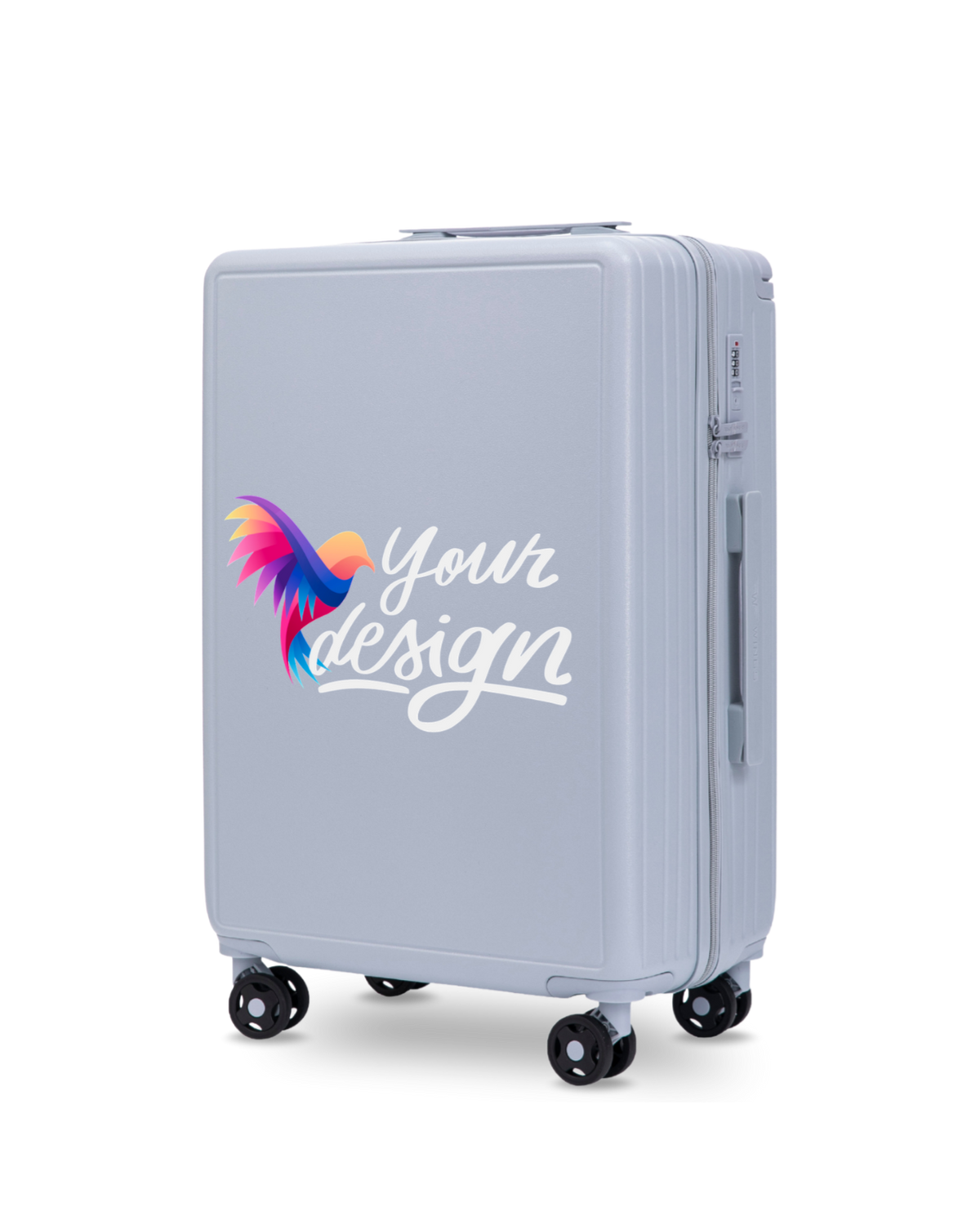 Walizka średnia Wings PERSONALIZED ABS+ 24" PASTEL BLUE