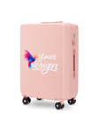 Walizka średnia Wings PERSONALIZED ABS+ 24" SOFT PINK