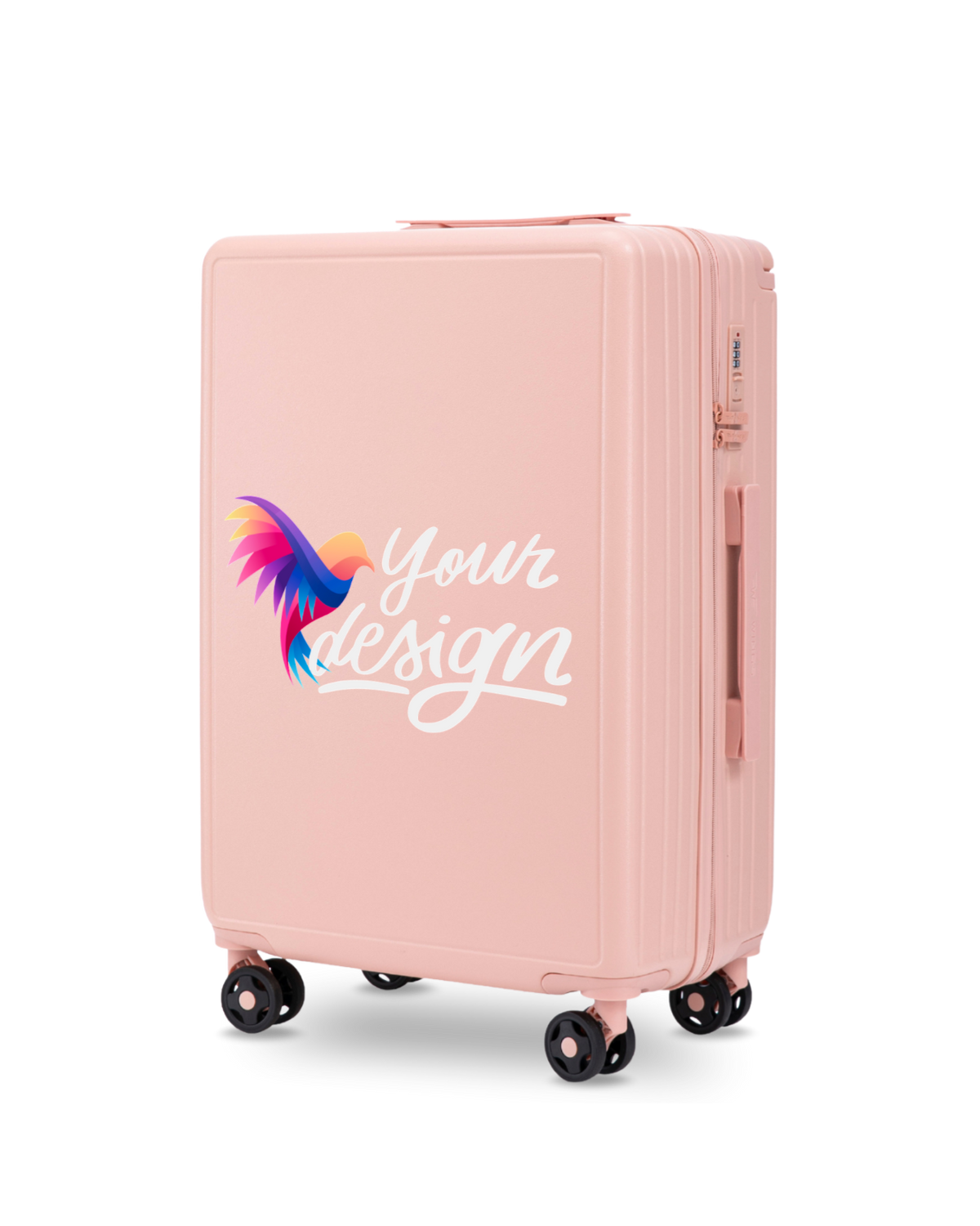 Walizka średnia Wings PERSONALIZED ABS+ 24" SOFT PINK
