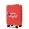 Walizka kabinowa Wings PERSONALIZED ABS+ 20" RED