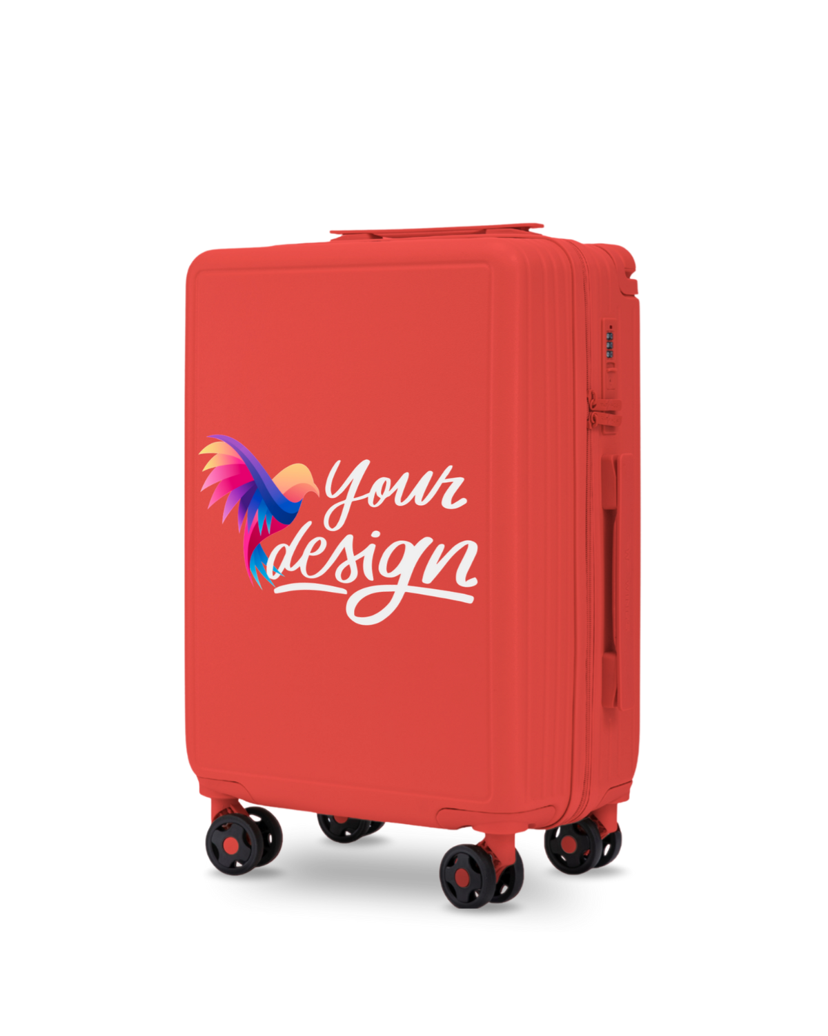 Walizka kabinowa Wings PERSONALIZED ABS+ 20" RED