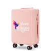 Walizka kabinowa Wings PERSONALIZED ABS+ 20" SOFT PINK