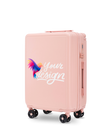 Walizka kabinowa Wings PERSONALIZED ABS+ 20" SOFT PINK
