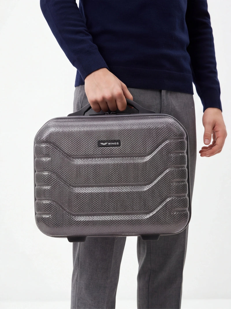 Kuferek podróżny Wings CRAKE kosmetyczka 14" DARK GREY