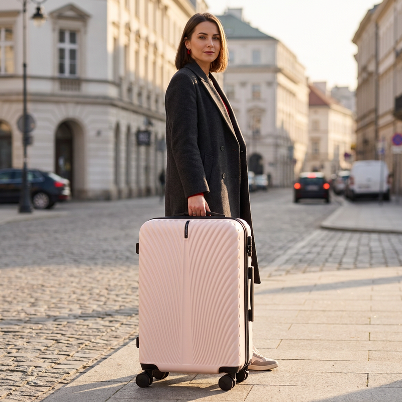 Walizka Średnia WINGS SWAN 2.0 24" PINK
