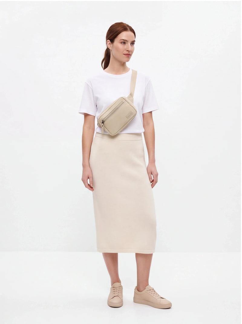 Nerka WINGS SOLENNE saszetka na pas miejska lekka BEIGE
