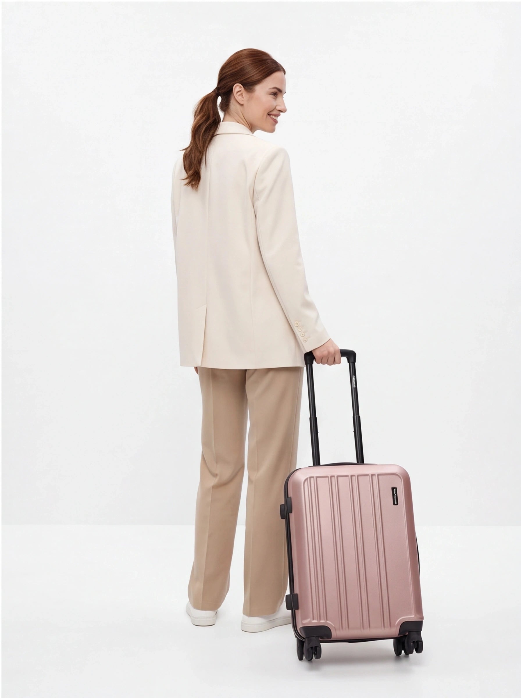 Walizka kabinowa Wings 20" HARRIER Rose Gold