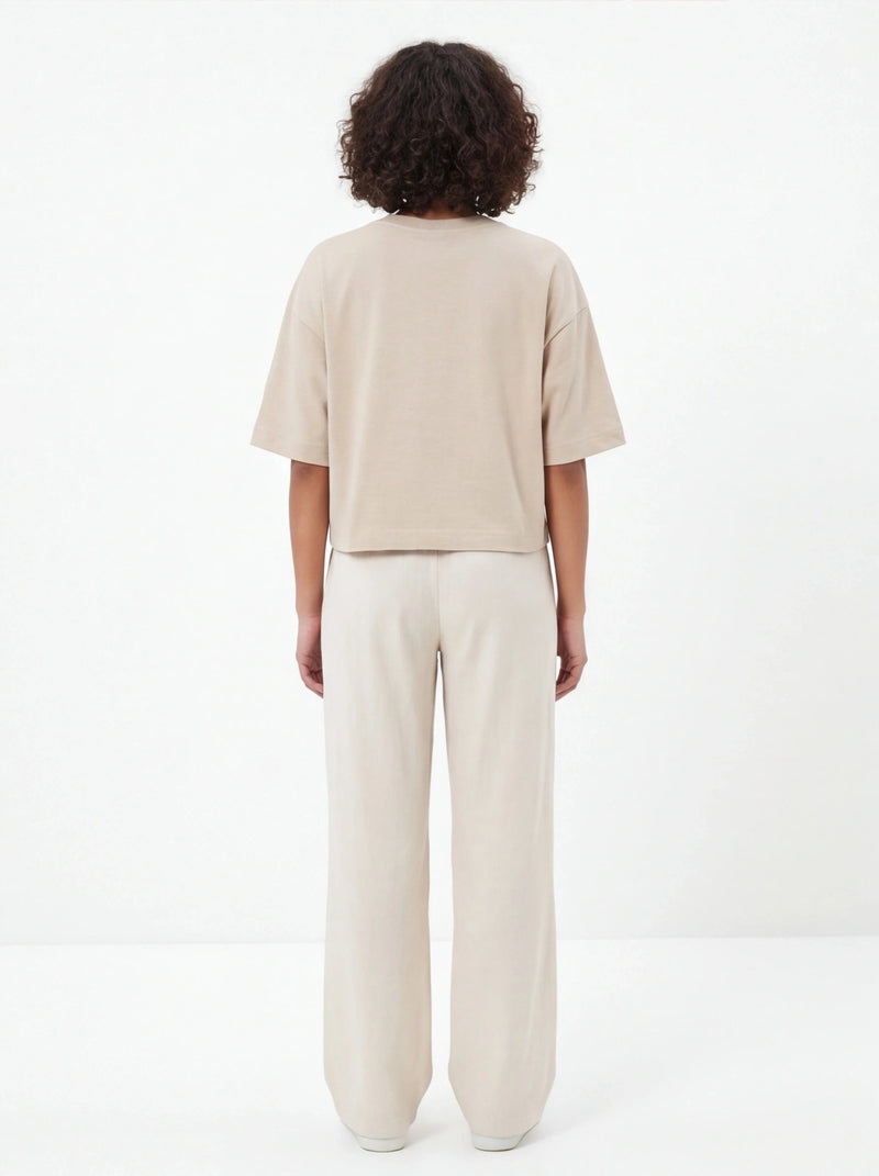 Koszulka damska oversize BEIGE