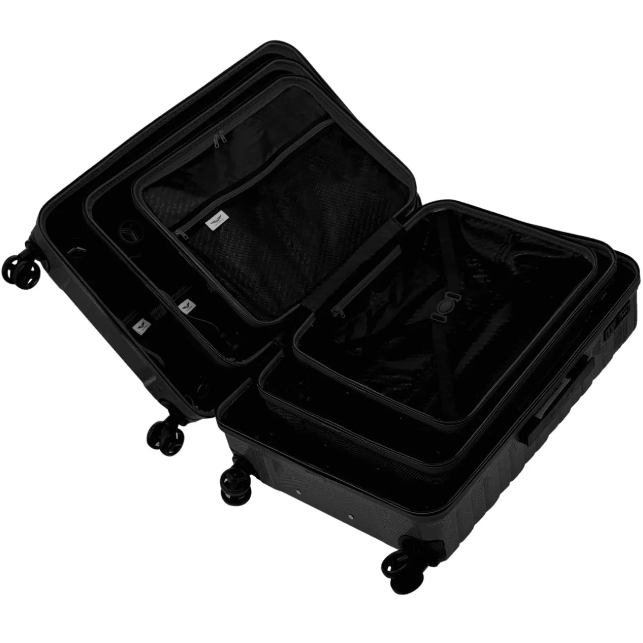 Zestaw 4 walizek Wings CRAKE S/M/L + Kuferek BLACK CRAKE COLLECTION