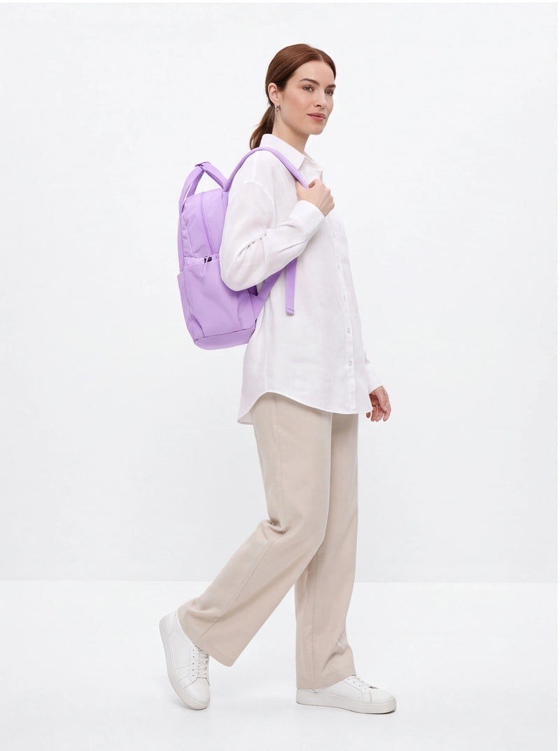 Plecak mały WINGS SOLENNE 12L miejski z kieszenią na laptopa 14 cali PURPLE